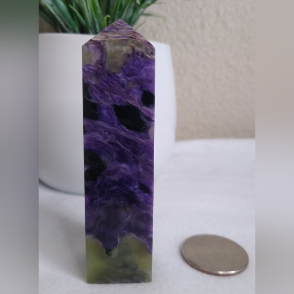 Rare Charoite Tower